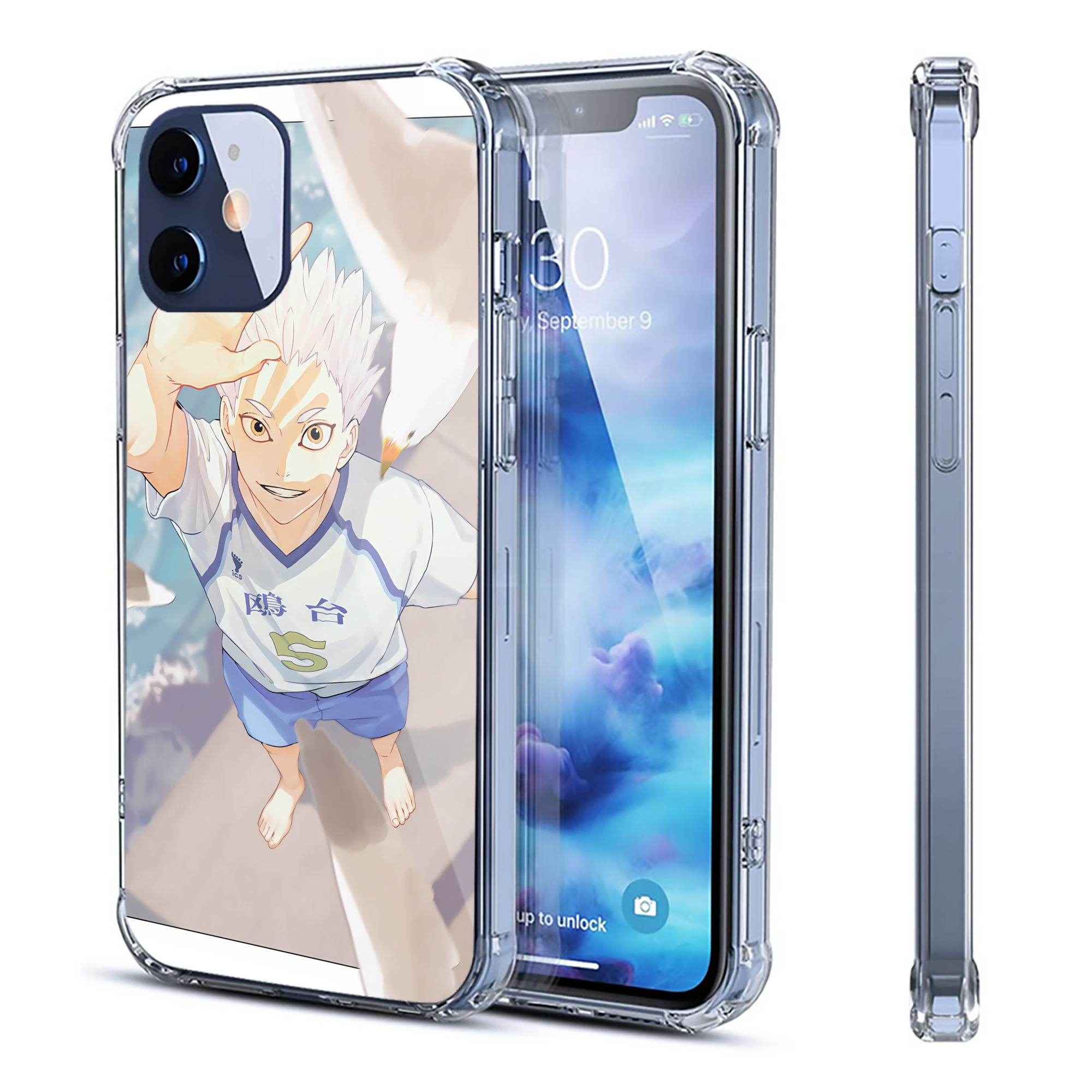 （画像用） ハイキュー!! Haikyu!! 【iPhone 12シリーズ対応】透明スマホケース（クリアソフトケース）